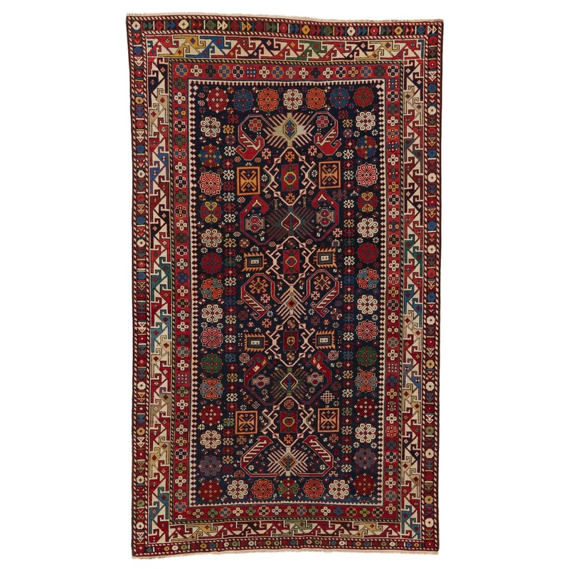 ANTIQUE ARMENIAN SHIRVAN 4′ 6″ X 7′ 8″