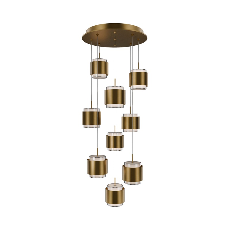 Banded Round LED Pendant Light