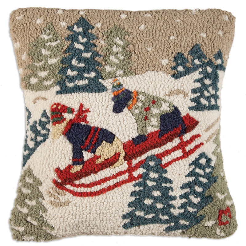 Daring Dogs – 18″ x 18″