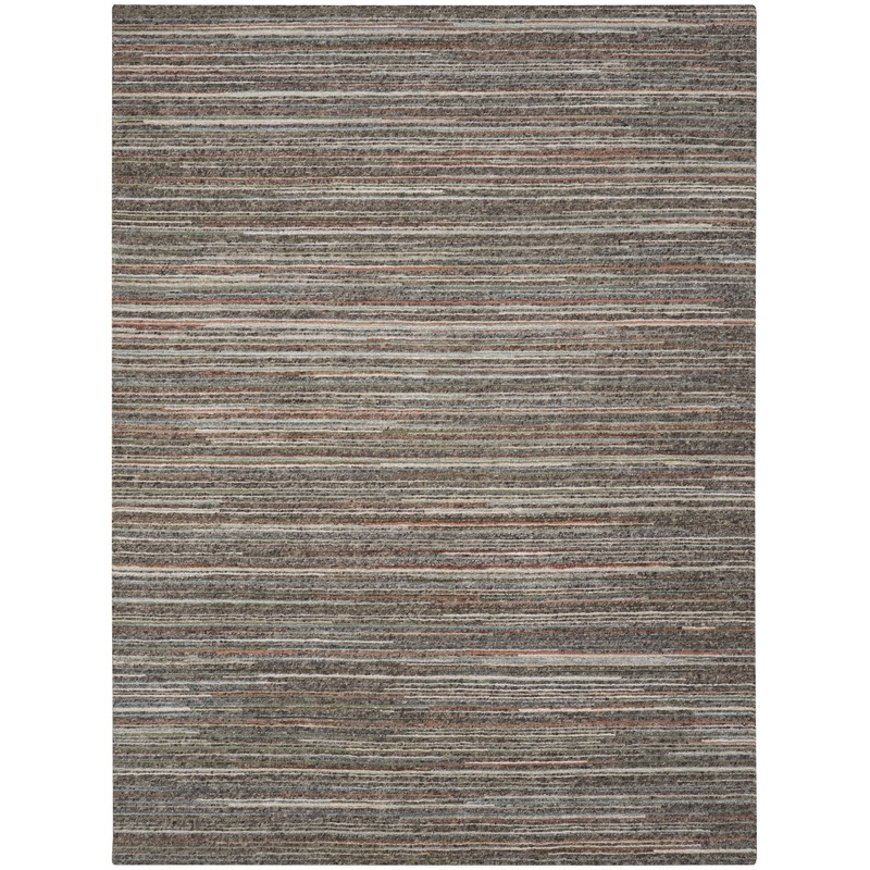 Nourison Plateau 9’9″ x 13’9″ Grey/Green Modern Indoor Rug