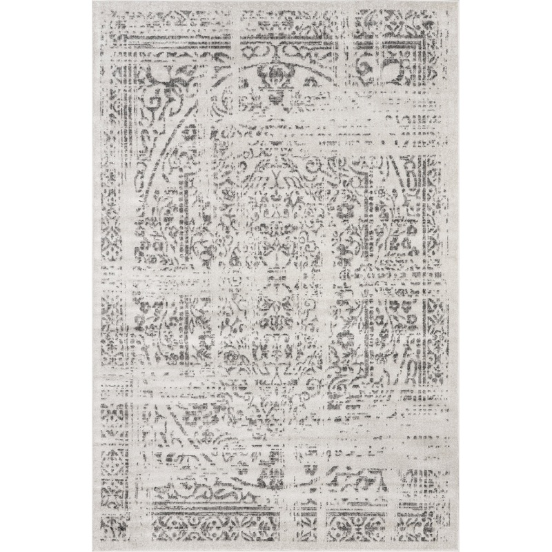 Ring Around The Rosette Rug | Grey