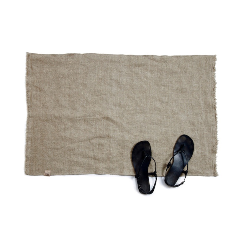 Rustic Linen Bathmat