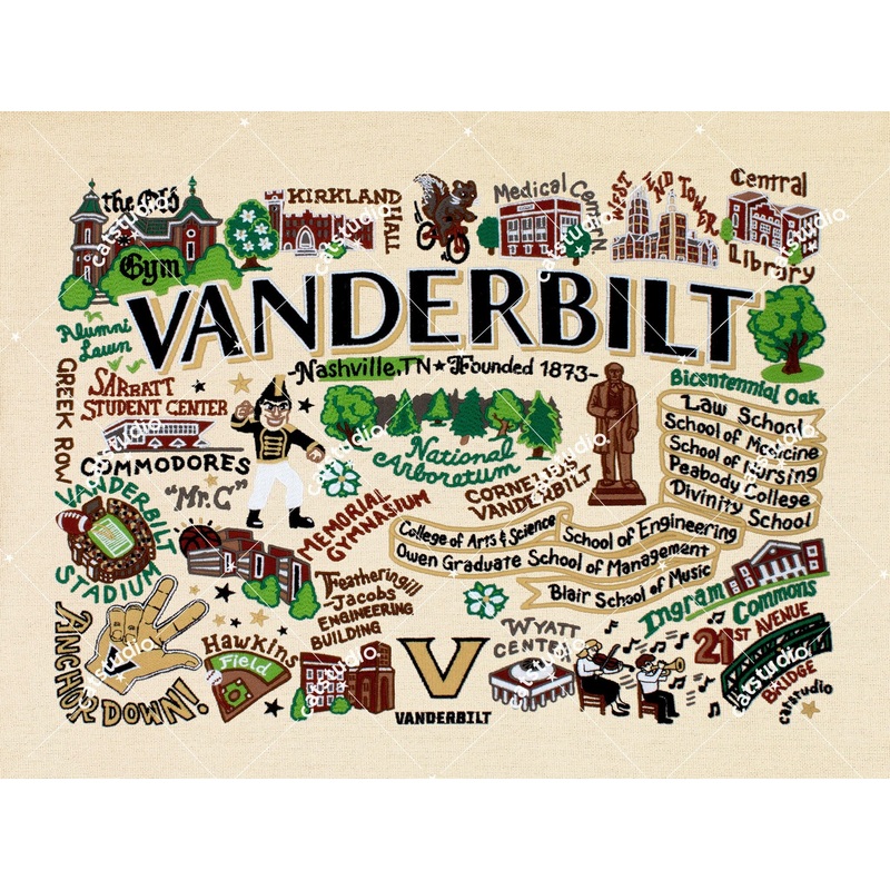 Vanderbilt University Collegiate Fine Art Print