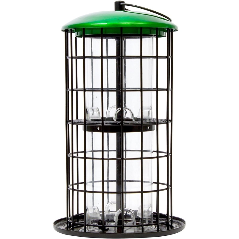 Heath Outdoor Products (#21606) Drop ‘n Fill Squirrel-Resistant Bird Feeder, 17″