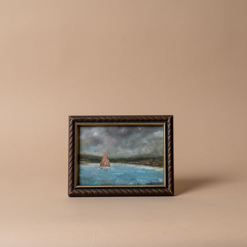 “Let’s Sail Away” Framed Original Painting by Melissa Mary Jenkins