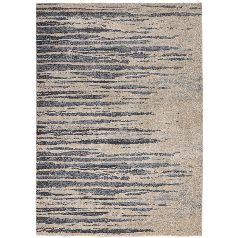 Nourison Home Moroccan Celebration 5’3″ x 7’3″ Blue/Beige Modern Indoor Rug
