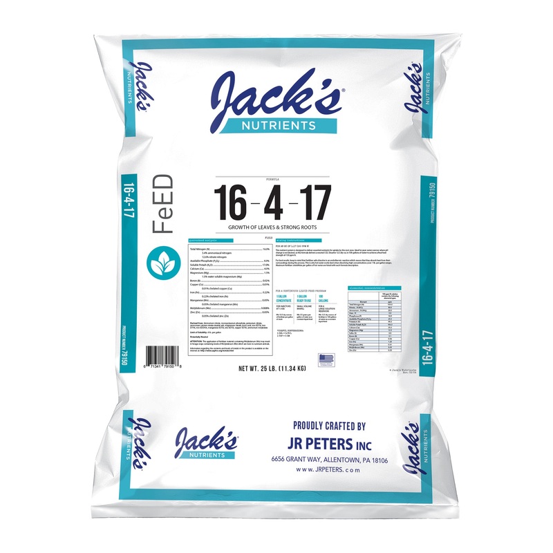 Oasis 16-4-17 Hydroponic Fertilizer, 25lb.