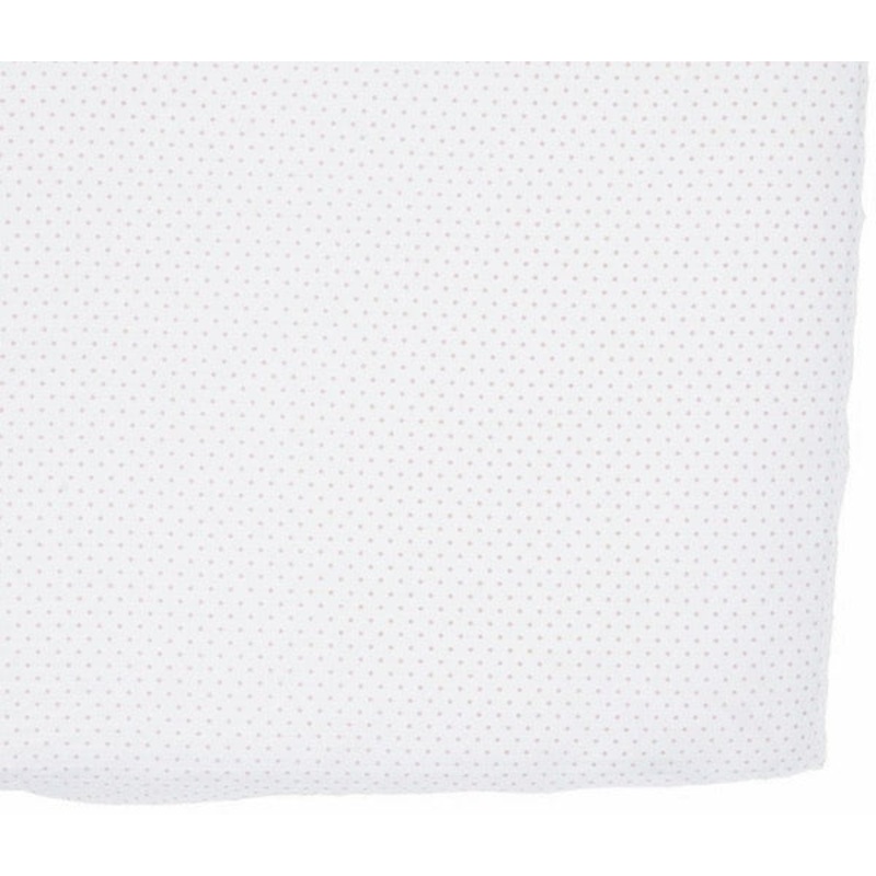 Pin Dot Pink Crib Sheet