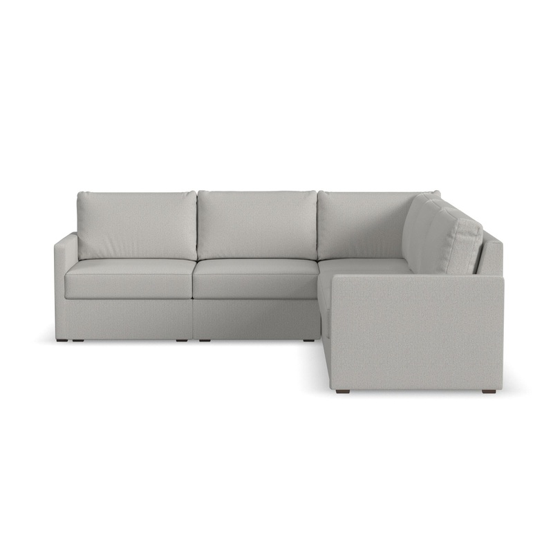Traditional 5-Seat Sectional with Narrow Arm By Flex