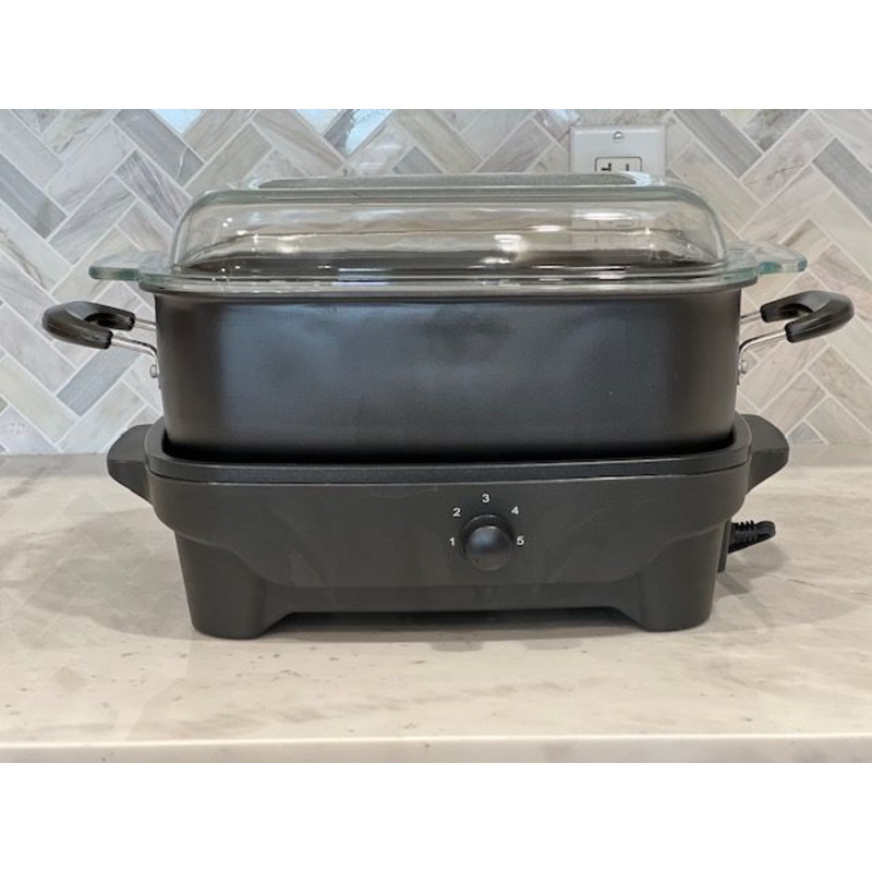 Classic Kitchen “Plata” Slow Cooker with Flat Glass Top