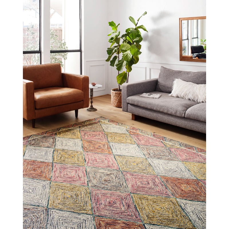 Loloi II Spectrum Rug | Turquoise / Fiesta
