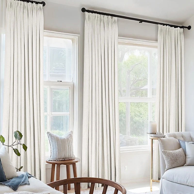“Nature” Custom Heavyweight Linen Drape – Pleated