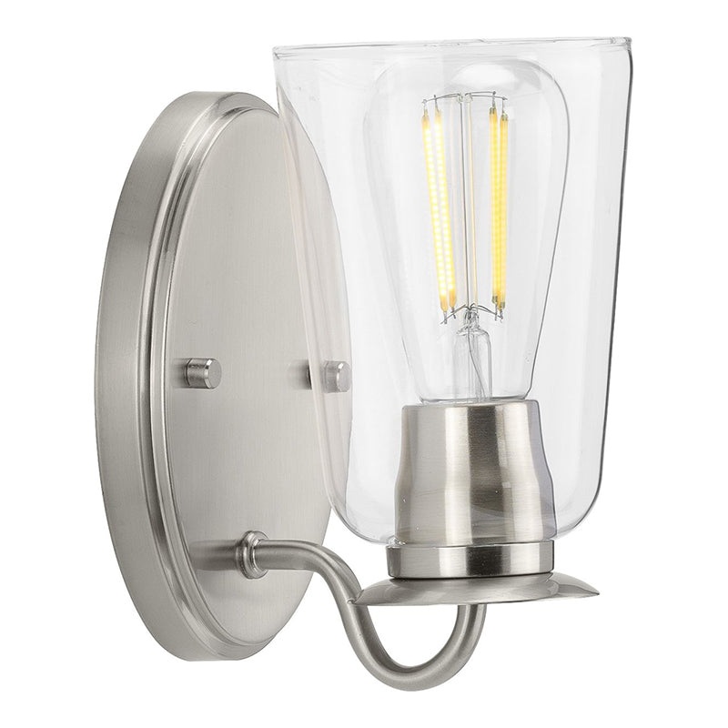 Progress P300261 Durrell 1-lt 8″ Tall Bath Vanity Light