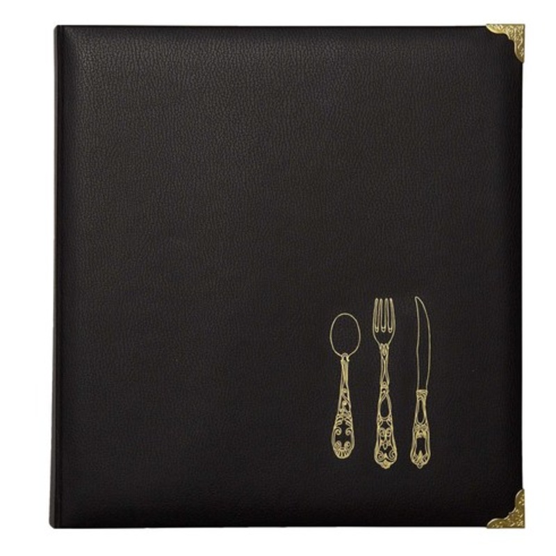 CR Gibson Leatherette Recipe Binder