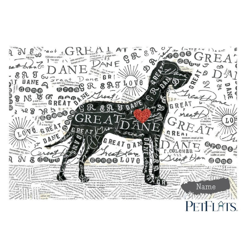 Custom Great Dane PetFlat – Premium Vinyl Mat