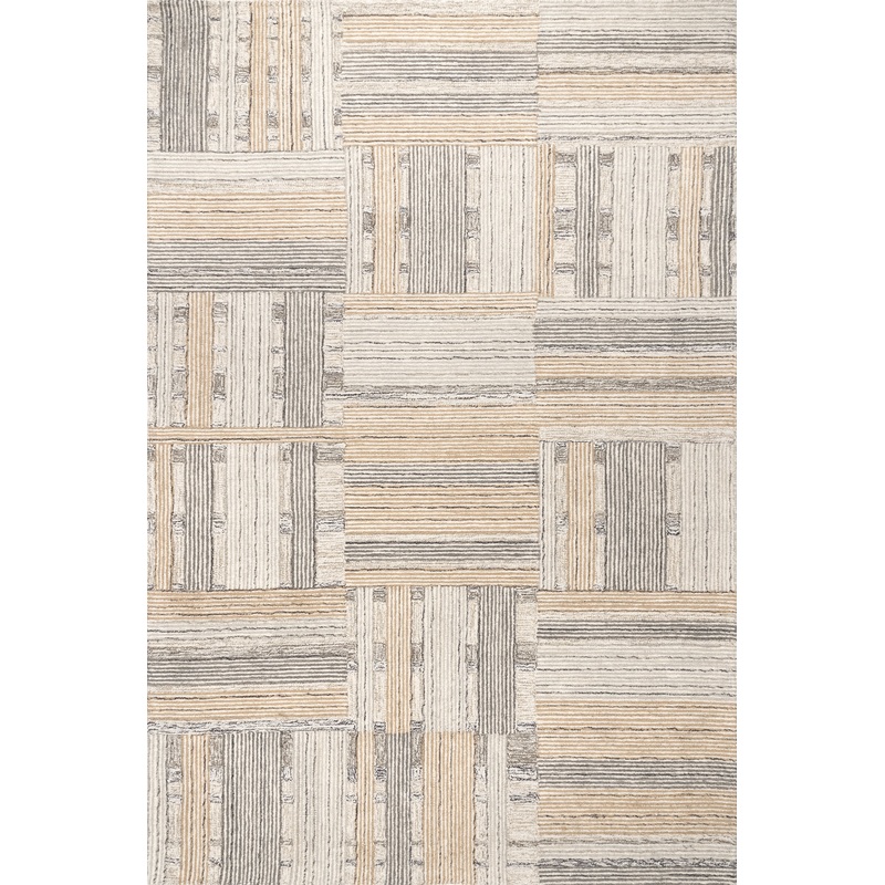 Deco Striped Tile Rug | Beige
