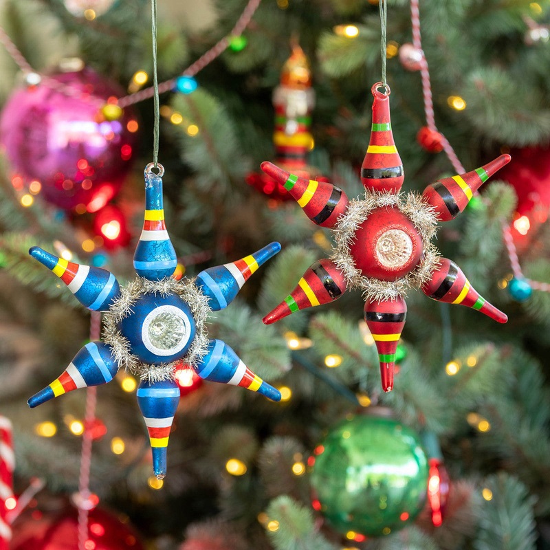 Retro Glass Starburst Ornament