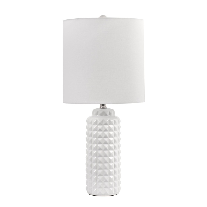 26-Inch Lydia Ceramic Table Lamp | White