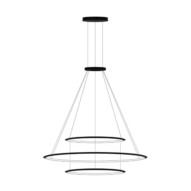 Bover Circular S/3L/90/200/90 3-lt 82″ LED Pendant, Inward Light