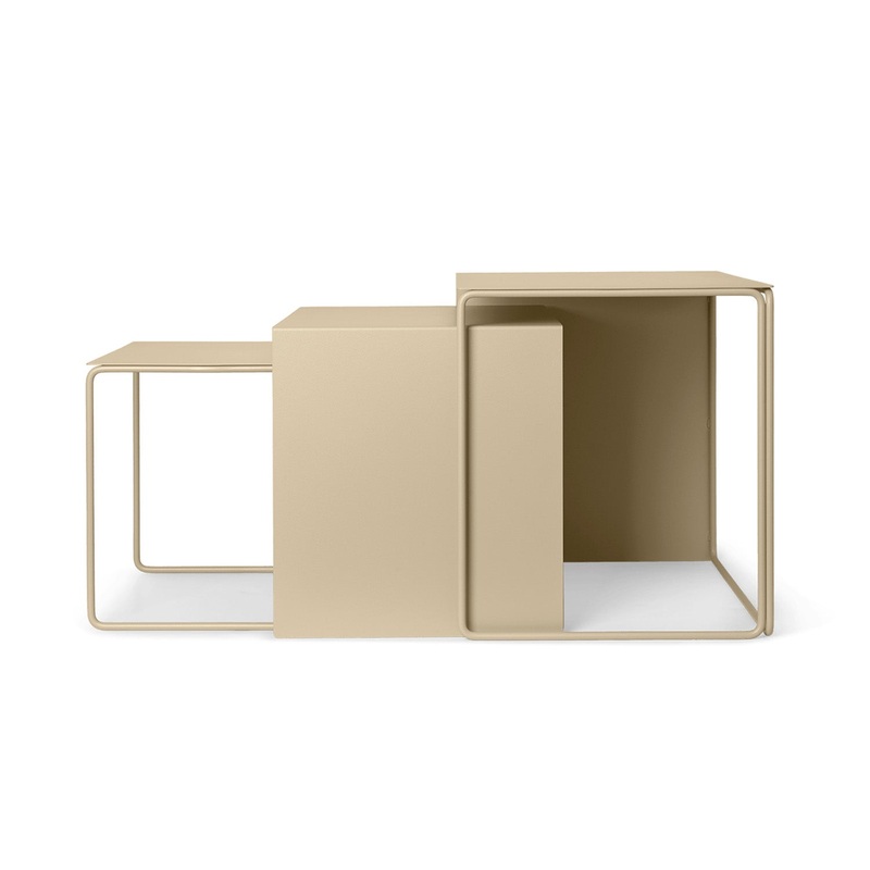Ferm Living Cluster Tables – Set of 3 (Cashmere) – Second Chance BIS