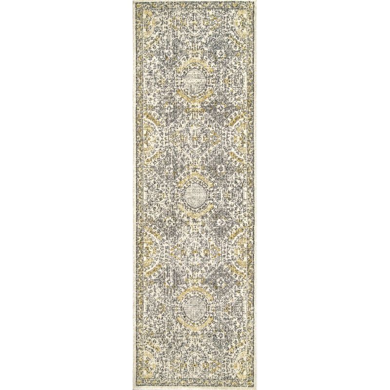 Honeycomb Labyrinth Rug | Gold