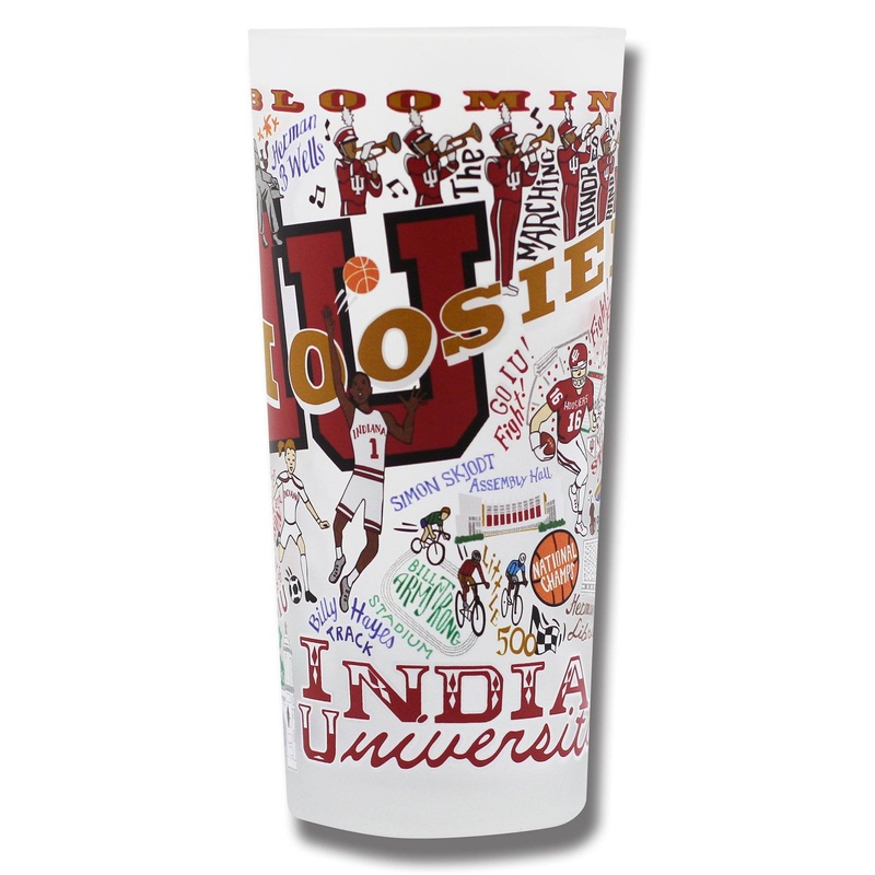 Indiana University Collegiate Drinking Glass