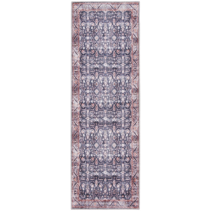 Nourison Grand Washables 2′ x 6′ Navy Ivory Vintage Indoor Rug