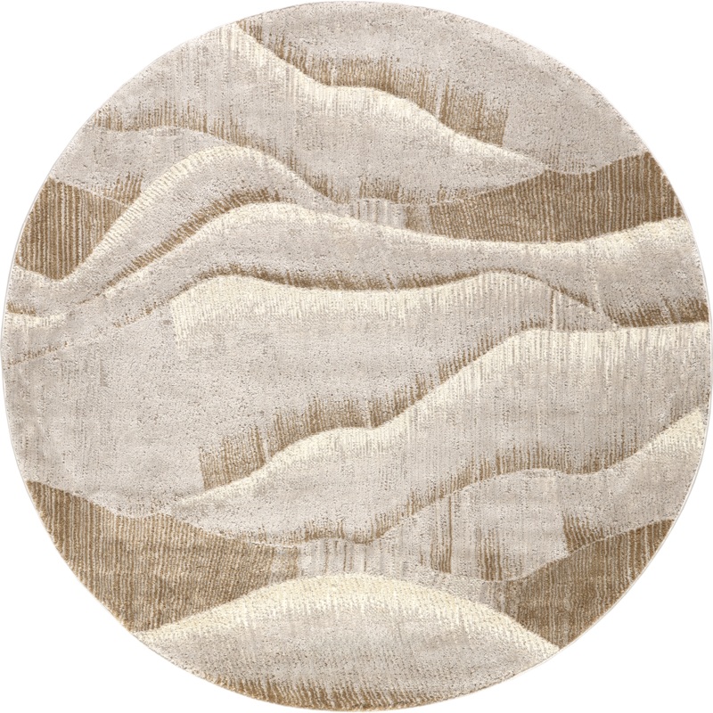 Pahad Abstract Washable Rug | Beige