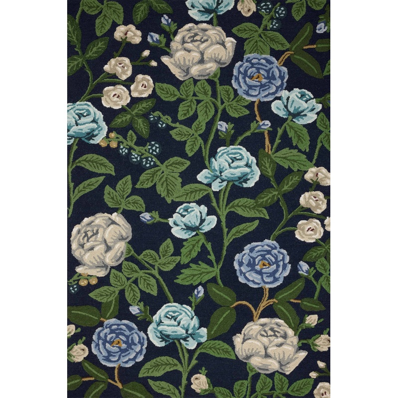 Rifle Paper Co. x Loloi Highgrove Rug | Navy 02NV00