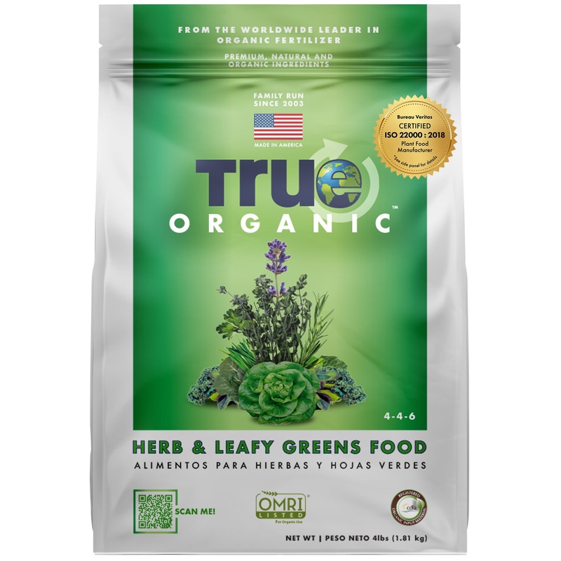True Organic 4 lb. Bag Herb & Leafy Greens Food