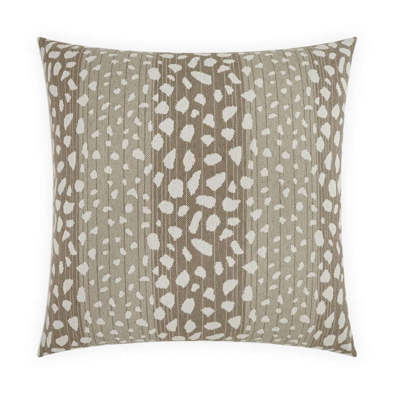D.V. Kap 22″ x 22″ Outdoor Throw Pillow | Deerskin Alabaster