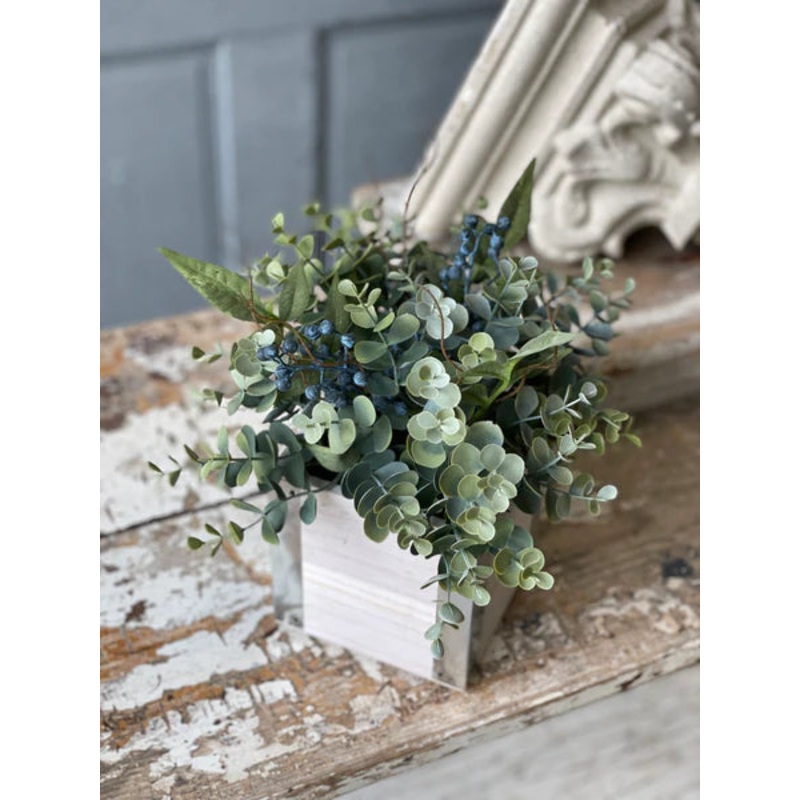 Lapis Hills Eucalyptus Centerpiece