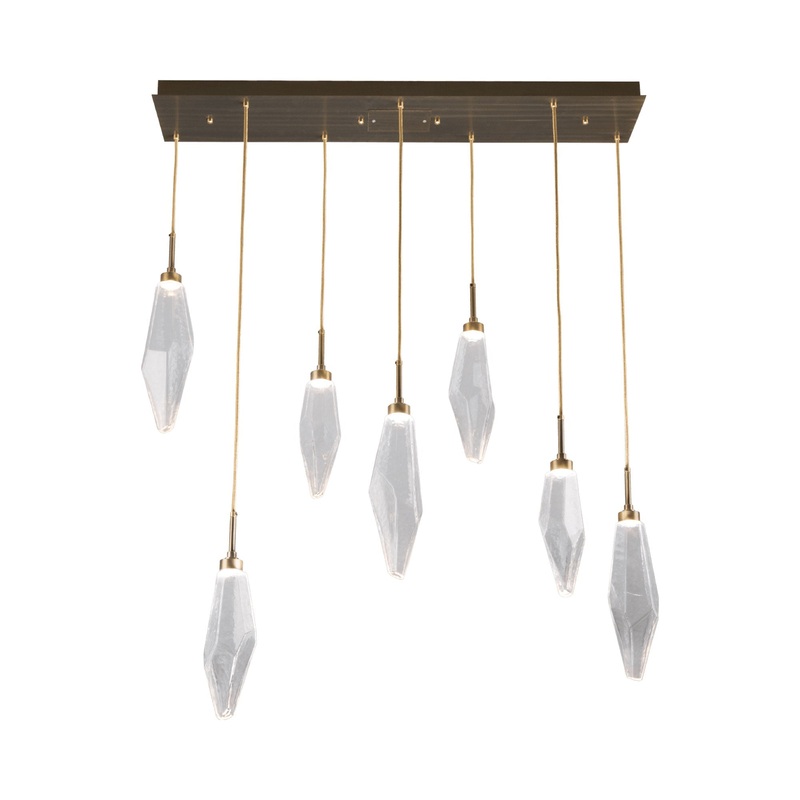 Rock Crystal LED Multi Light Pendant Light