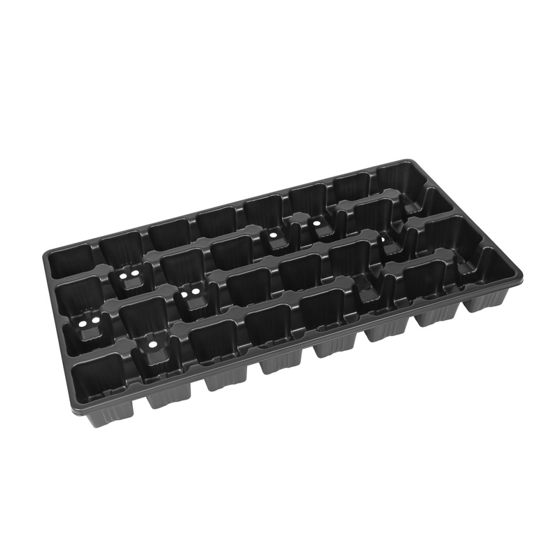 Sunpack Heavy Duty Carrying Tray, for Gardening, Indoor Greenhouses and Seed Starting, Black, 22″x10.5″, 32-Cell