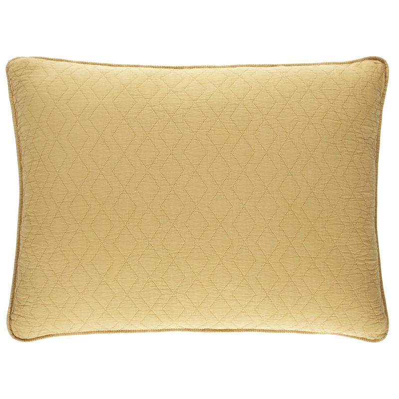 Birdie Quilted Sham | Gold