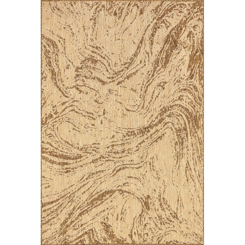 Jordana Marble Indoor/Outdoor Rug | Brown
