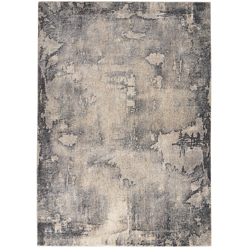 Nourison Home Moroccan Celebration 3’10” x 5’10” Blue/Beige Modern Indoor Rug