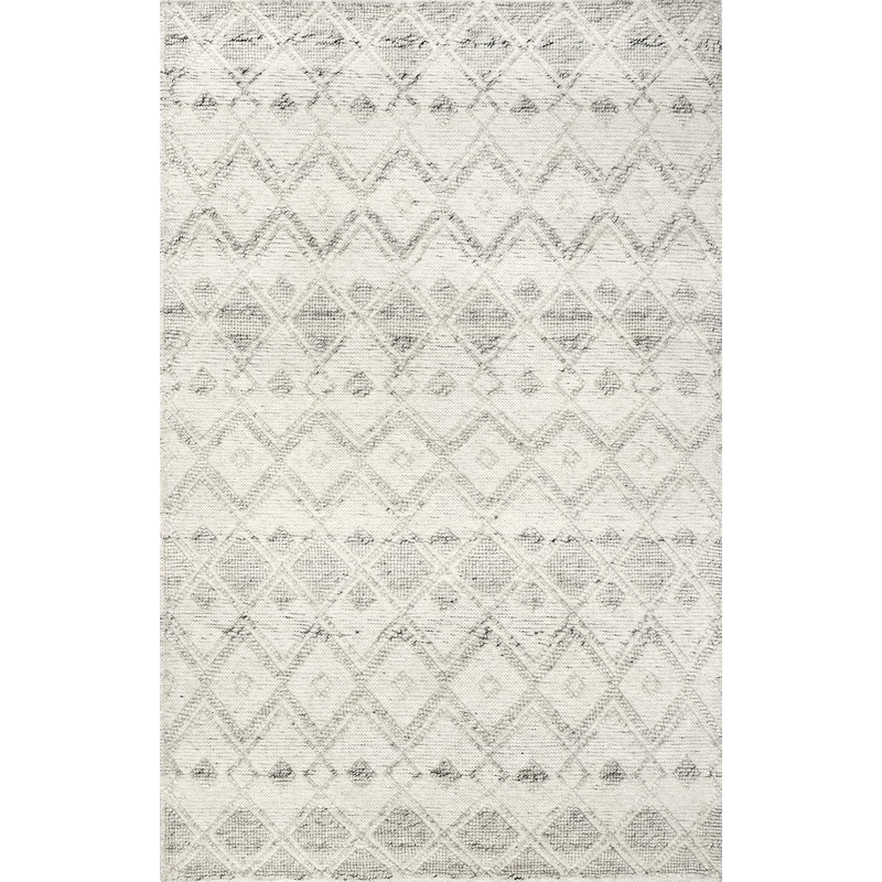 Dotted Diamonds Texture Rug | Ivory