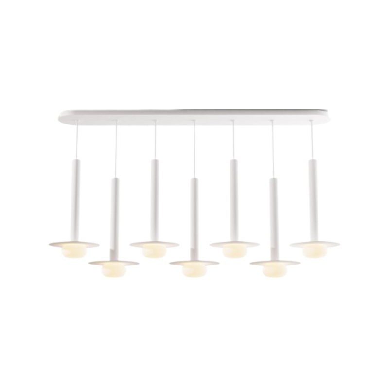 Koncept CMP-L7-S-16 Combi LED Pendant, Metal Plate with Frosted Glass Ball