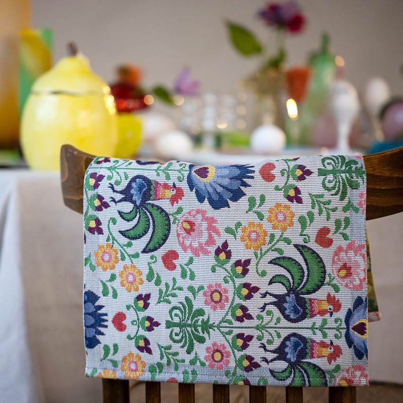 Rooster Organic Cotton Woven Table & Kitchen Textiles Collection