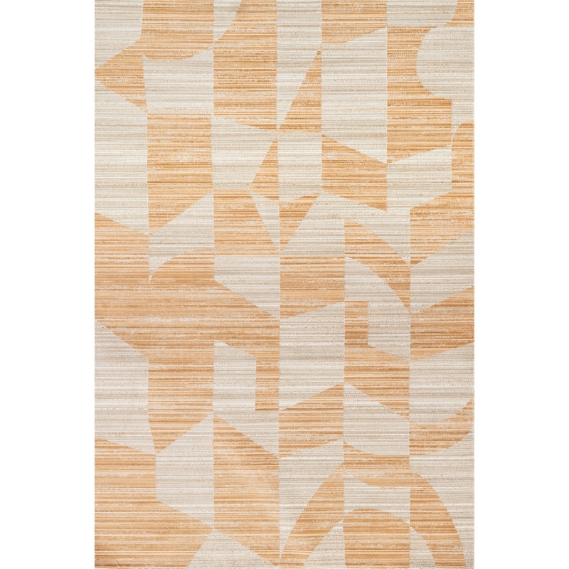 Dania Abstract Washable Indoor/Outdoor Rug | Orange