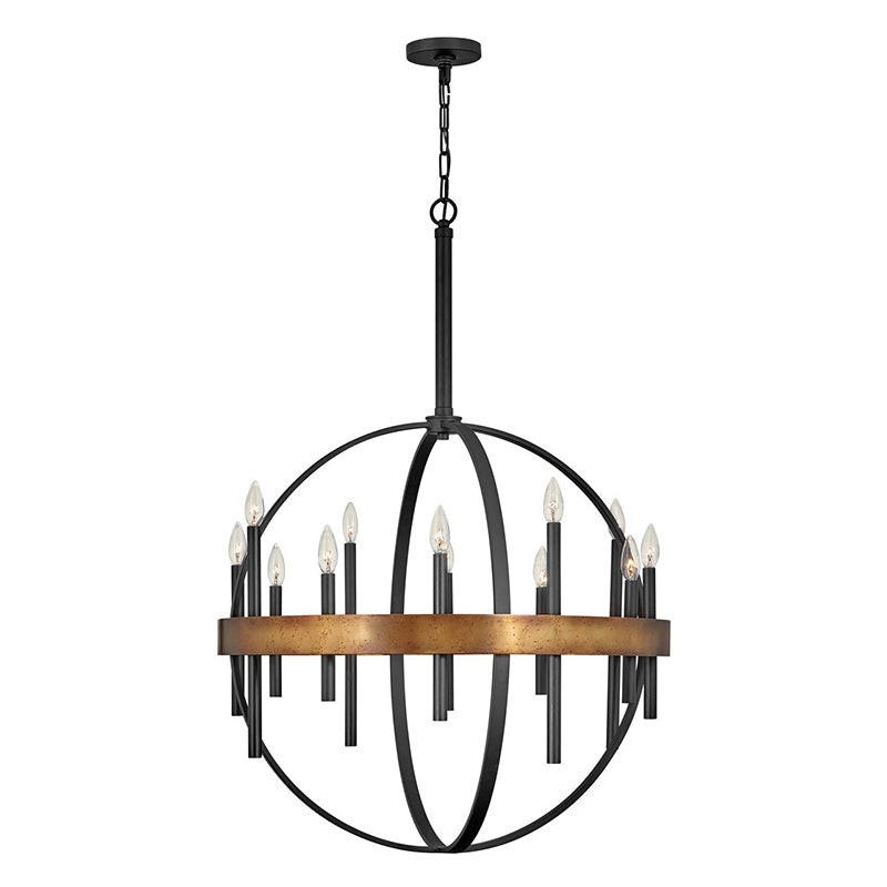 Hinkley 3867 Wells Large 12-lt 30″ LED Chandelier