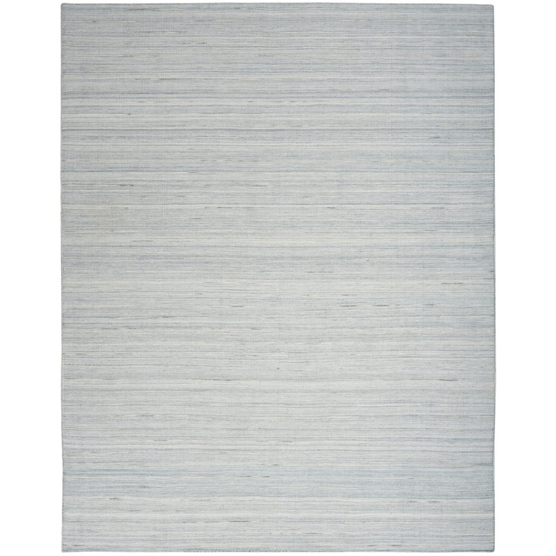 Nourison Interweave 8′ x 10′ Light Blue Modern Indoor Rug