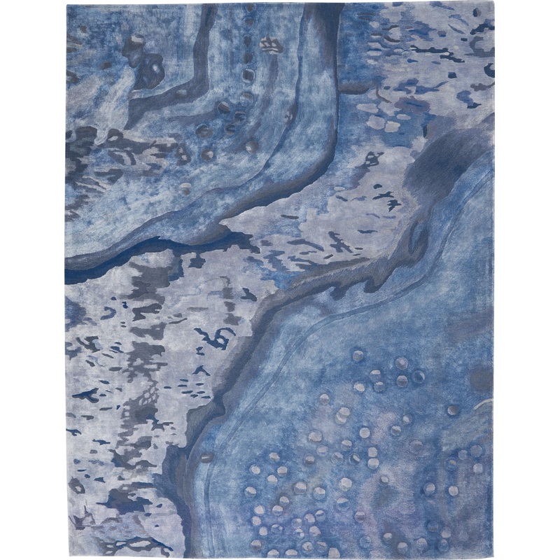 Nourison Prismatic 7’9″ x 9’9″ Blue Modern Indoor Rug