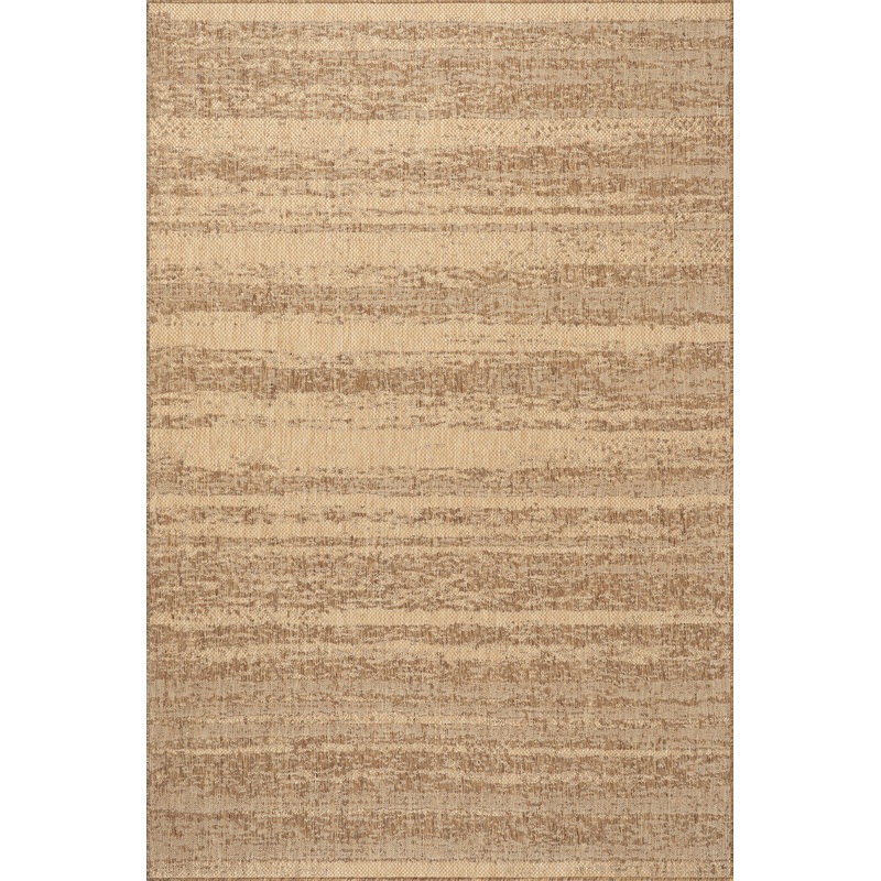 Ophira Abstract Indoor/Outdoor Rug | Light Brown