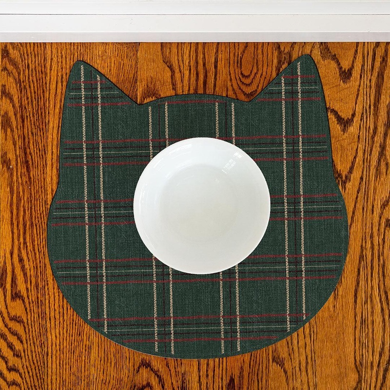 Abby Cat PetFlat | Winter Green – Premium Vinyl Mat