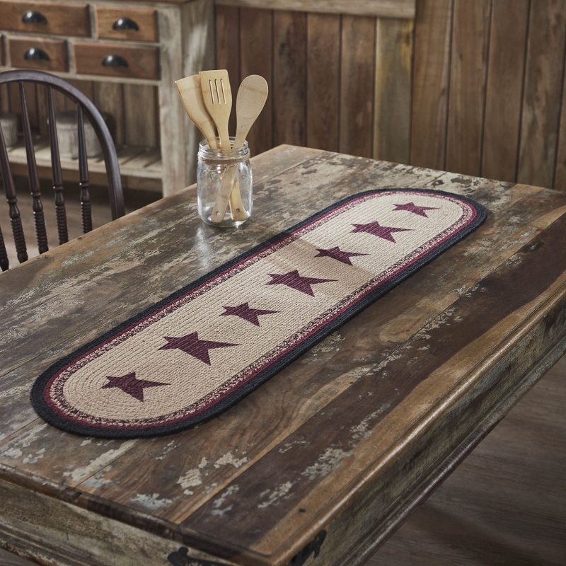 Connell Oval Runner Stencil Stars 12×48