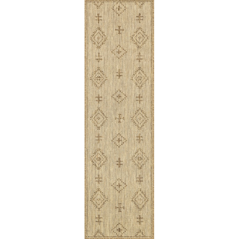 Sonia Geometric Indoor/Outdoor Rug | Beige