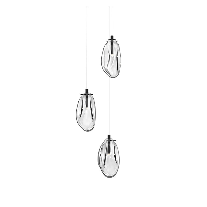 Sonneman 2971 Liquid 3-lt 14″ LED Round Chandelier