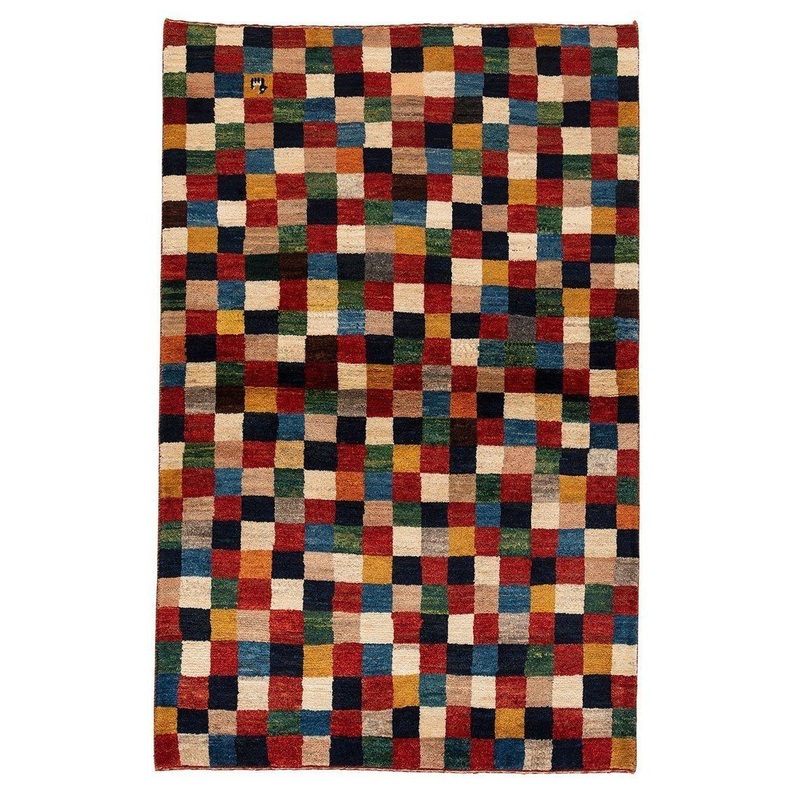 TUFENKIAN PERSIAN GABBEH KASHKOULI  3′ 2″ x 4′ 11″